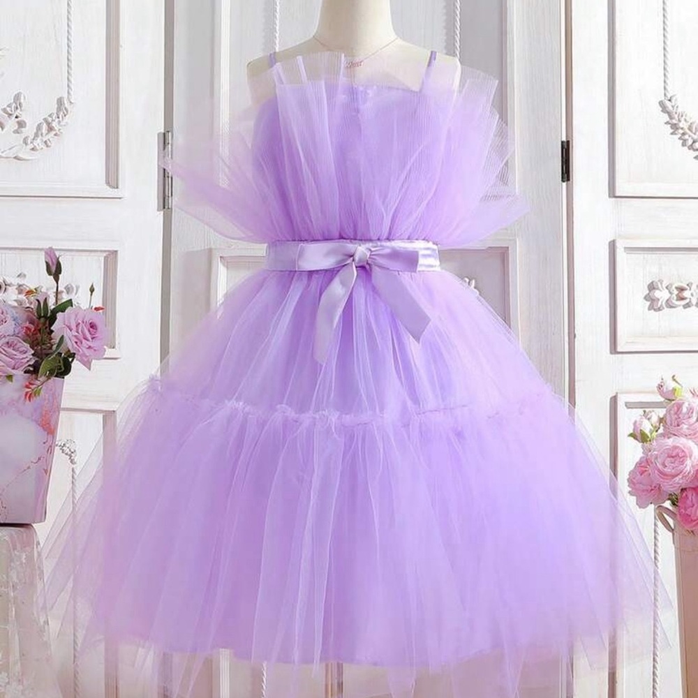 SHEIN Tulle Dress Purple SZ Teen 13Y